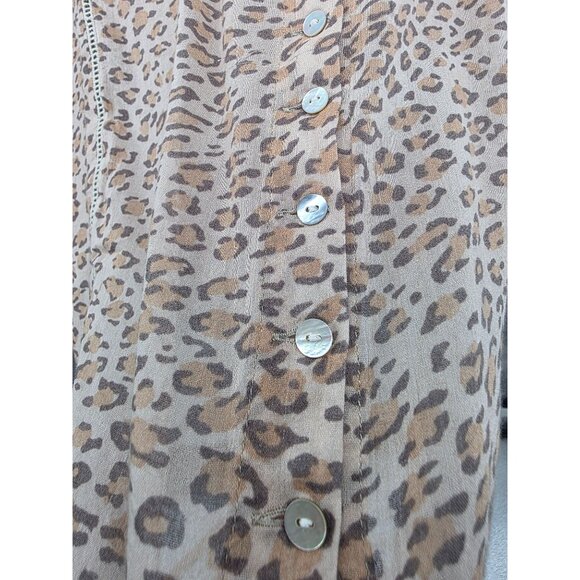 Spell & The Gypsy Collective M/L Frankie Leopard Print Blouse - Picture 10 of 16
